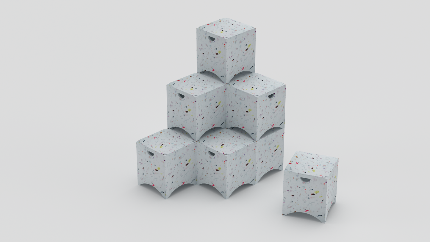 re-ply Stacking Brick Stool