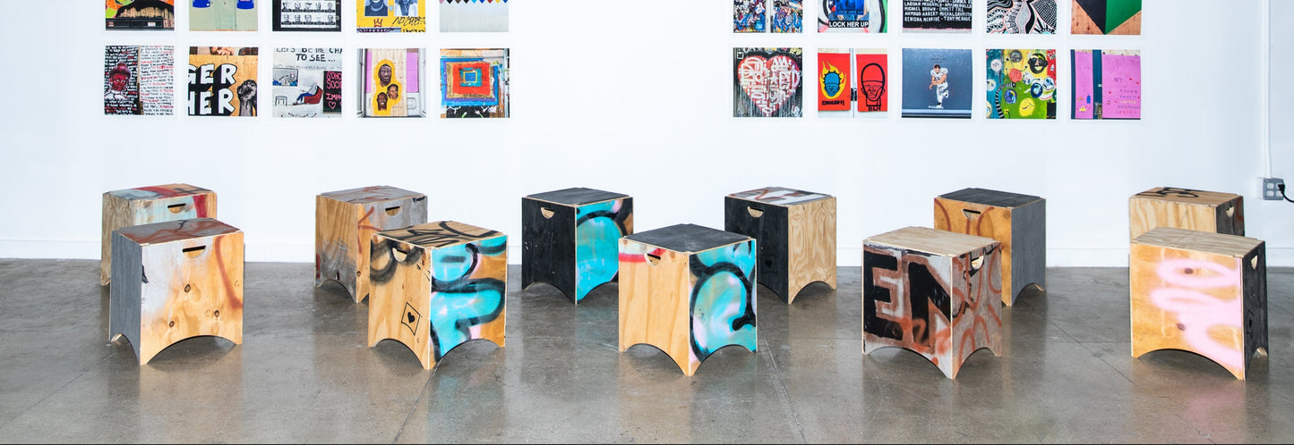 re-ply Stacking Brick Stool