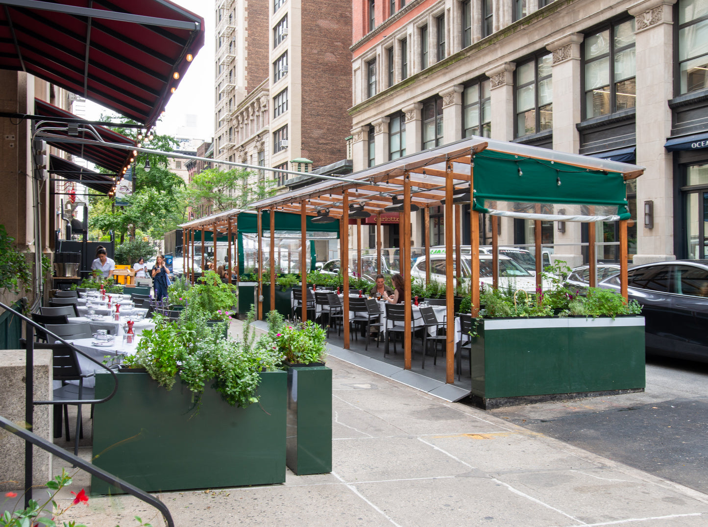 Sidewalk Dining Barrier