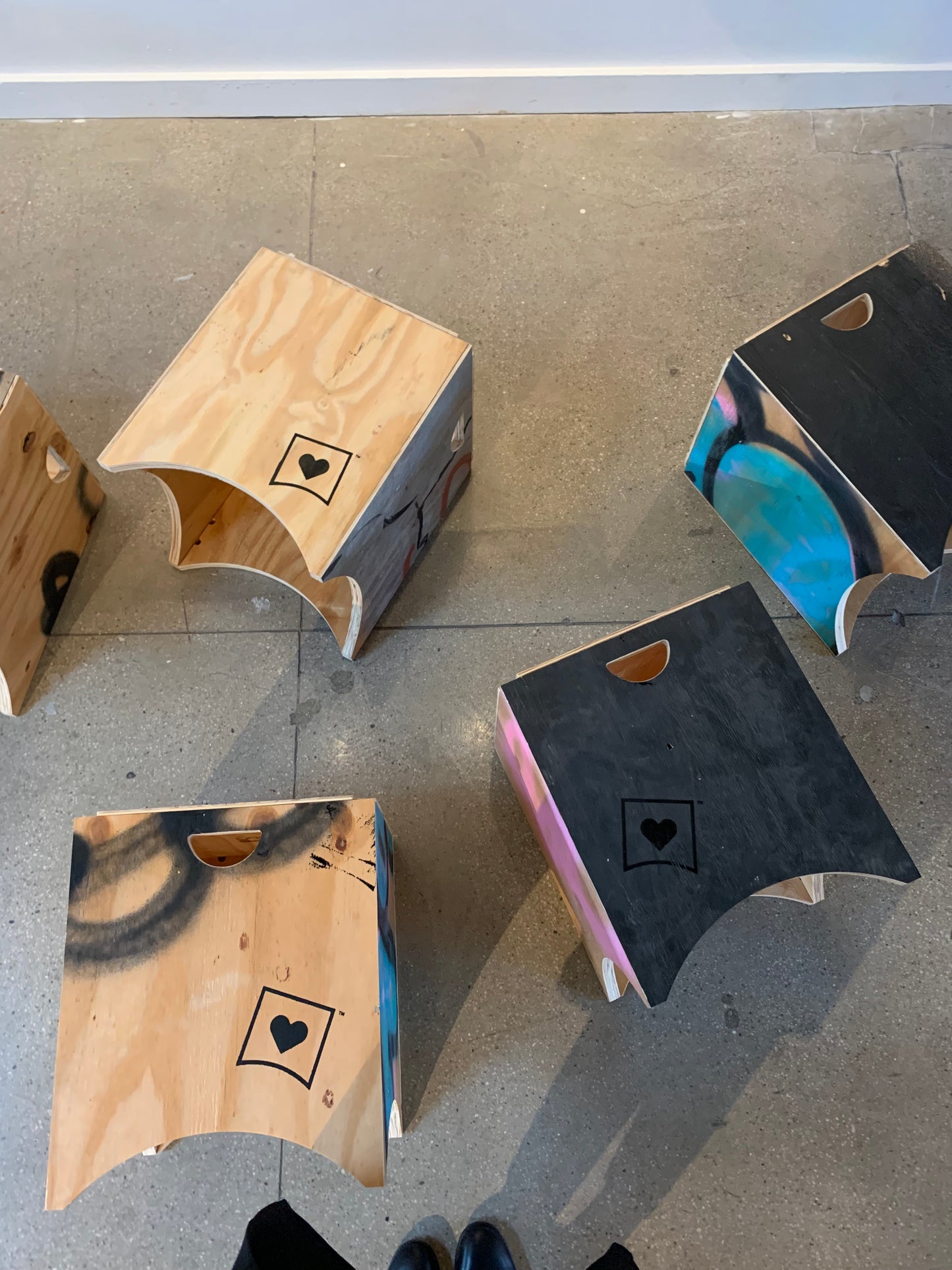 re-ply Stacking Brick Stool