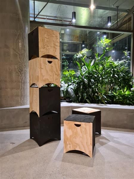 re-ply Stacking Brick Stool