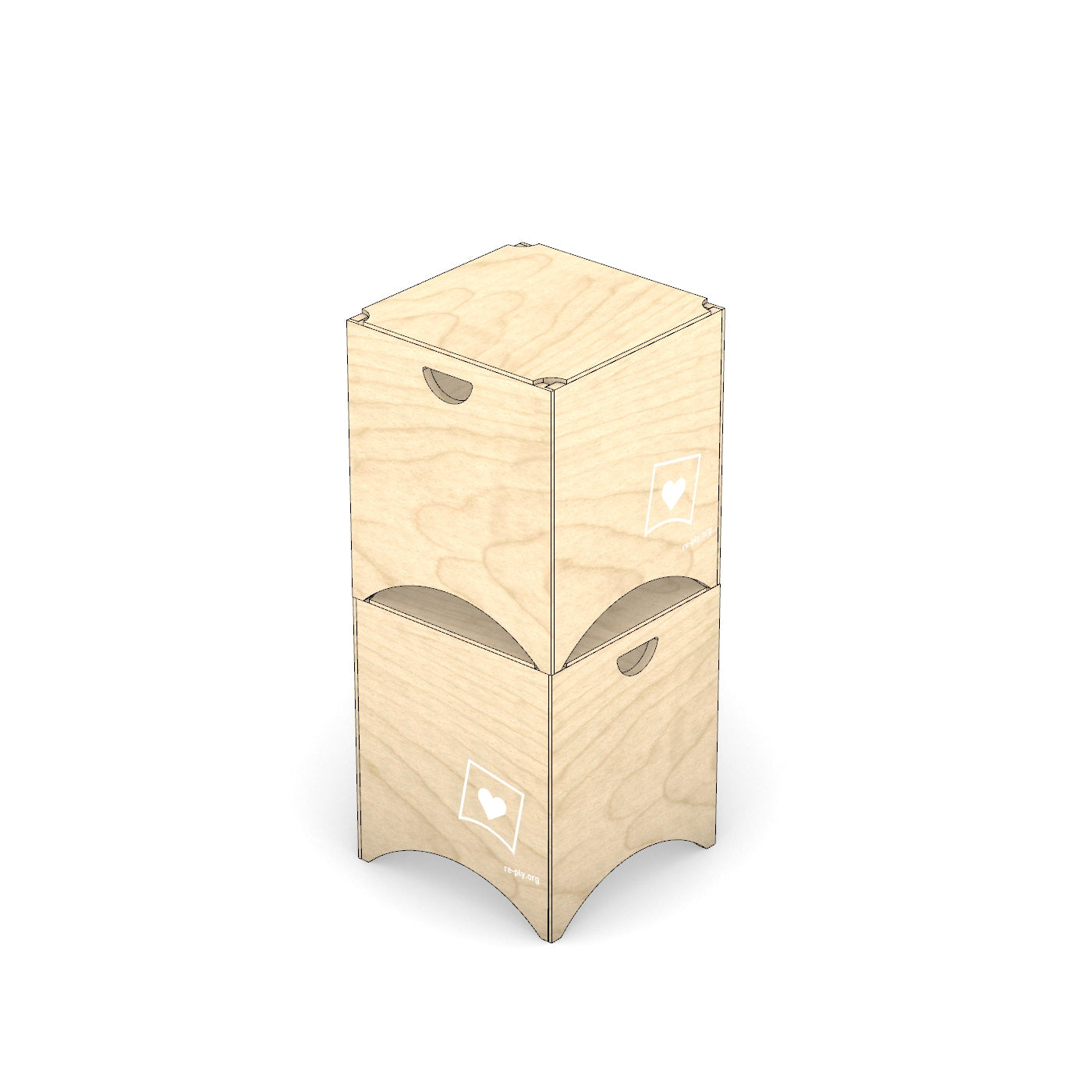re-ply Stacking Brick Stool