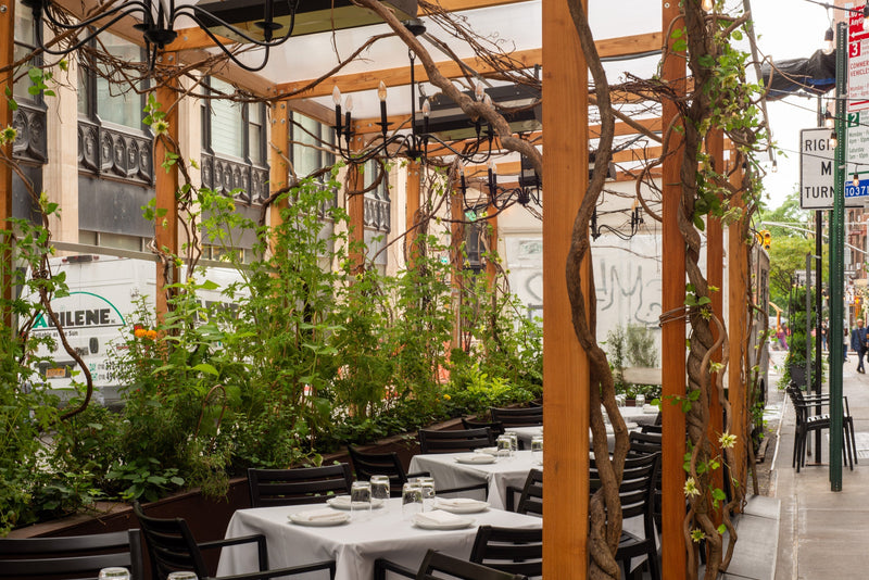 NYC seasonal outdoor dining structure by Re-ply - Gramercy Tavern NYC