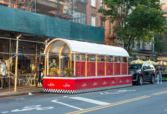NYC seasonal outdoor dining structure by Re-ply - Don Angie