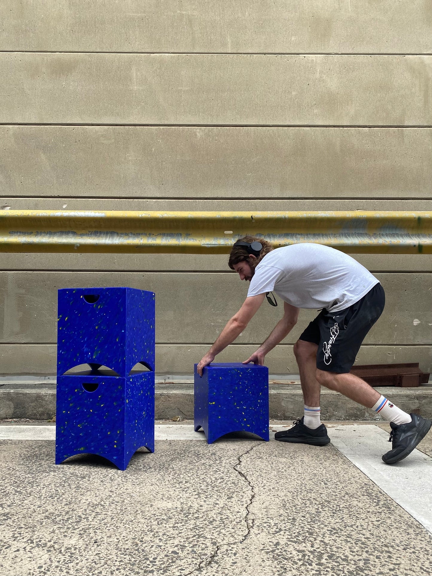 re-ply Stacking Brick Stool